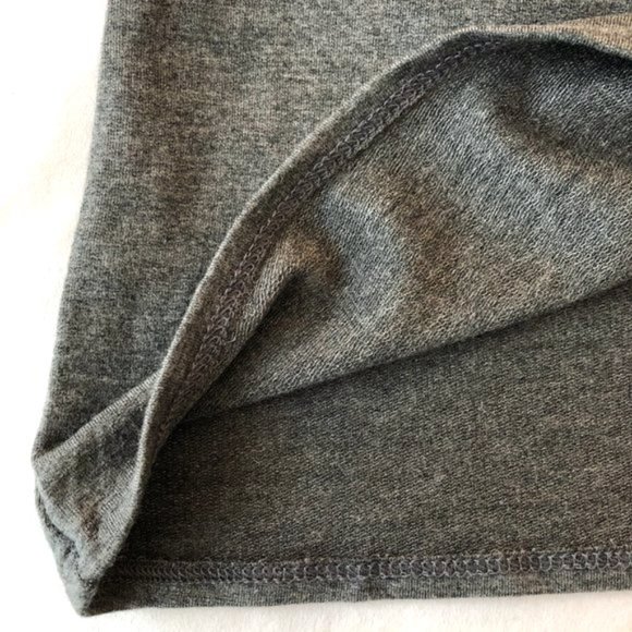 NWT A New Day Soft Side Tie Hem Long Sleeve Top Dark Heather Grey Size Small - Picture 12 of 16